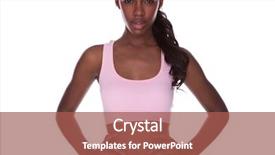  Presentation with strong black woman - Slides with black african woman during exercise background and a  colored foreground