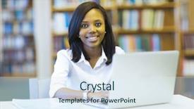  Presentation with elementary school african american female career day - PPT theme having black american women - smiling female african university student background and a sky blue colored foreground