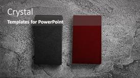  Presentation with red grey - Presentation theme enhanced with black-and-black-and-red background and a gray colored foreground