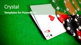  Presentation with poker chips - Amazing presentation theme having black and red poker chips backdrop and a forest green colored foreground