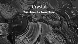  Presentation with abstract watercolor - Cool new PPT theme with black-and-white-abstract-acrylic backdrop and a dark gray colored foreground