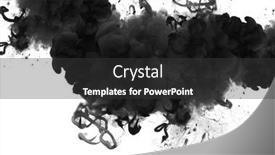  Presentation with water flow - PPT theme with black-and-white-abstract-horizontal background and a dark gray colored foreground