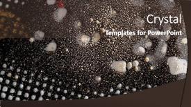  Presentation with white sparkle - Beautiful presentation design featuring black-and-white-abstract-light backdrop and a tawny brown colored foreground