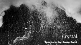  Presentation with ink blot - Presentation having black and white acrylic colors background and a dark gray colored foreground