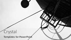  Presentation with black art - Audience pleasing slide set consisting of black-and-white-art-abstract backdrop and a white colored foreground