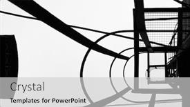  Presentation with black art - Slides with black-and-white-art-abstract background and a light gray colored foreground