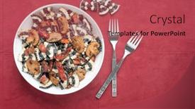  Presentation with tie - PPT theme consisting of black-and-white-bow-tie background and a red colored foreground