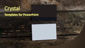  Presentation with business cards - Slides having black and white business cards background and a tawny brown colored foreground