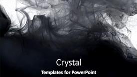  Presentation with ink splash - Audience pleasing theme consisting of black-and-white-colors-splash backdrop and a black colored foreground