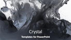  Presentation with ink splash - PPT layouts featuring black-and-white-colors-splash background and a dark gray colored foreground