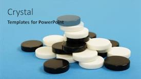  Presentation with counters - Amazing PPT layouts having black and white counters on blue background backdrop and a light blue colored foreground