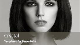  Presentation with bob hairstyle - Audience pleasing PPT layouts consisting of black and white fashion photo of beautiful elegant woman with short haircut brunette bob hairstyle makeup health and beauty backdrop and a gray colored foreground