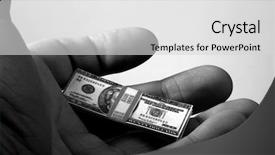  Presentation with financial crisis - Colorful slides enhanced with black and white for impact backdrop and a light gray colored foreground