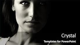  Presentation with black woman - Amazing presentation theme having black and white glamor woman backdrop and a black colored foreground
