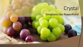  Presentation with red black and white - Beautiful presentation featuring black and white green grape backdrop and a  colored foreground