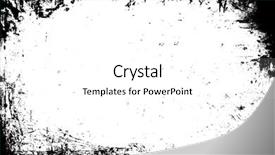  Presentation with oil rig in white and black - Cool new PPT layouts with black and white grunge frames backdrop and a white colored foreground