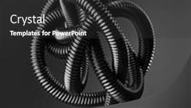  Presentation with flexible - Presentation featuring black-and-white-image background and a dark gray colored foreground