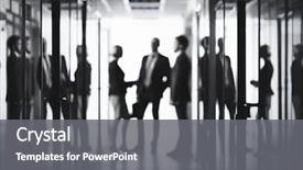  Presentation with black people - Presentation design consisting of black and white image background and a gray colored foreground