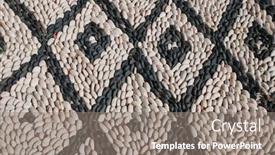  Presentation with black sea - Audience pleasing presentation consisting of black-and-white-pebble-mosaic backdrop and a gray colored foreground