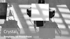  Presentation with university library - Slide set having black and white photo of study table at university library background and a gray colored foreground