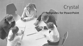  Presentation with bussiness - PPT layouts featuring white photo of bussiness background and a light gray colored foreground