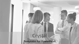  Presentation with bussiness - Theme enhanced with white photo of bussiness background and a light gray colored foreground