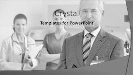  Presentation with black dental - Amazing theme having black and white photo of confident medical team standing at dental clinic backdrop and a light gray colored foreground