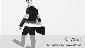  Presentation with rubber - Theme consisting of black-and-white-photo background and a light gray colored foreground