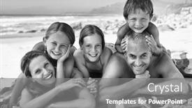  Presentation with black family - Cool new theme with black-and-white-photo backdrop and a gray colored foreground