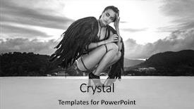  Presentation with belts - Colorful PPT theme enhanced with black and white photo backdrop and a light gray colored foreground