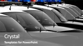  Presentation with red white blue - Slides enhanced with black and white police background and a gray colored foreground