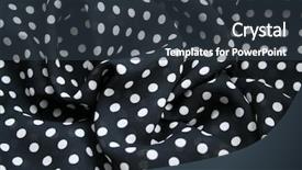  Presentation with black dot - Cool new slide set with black and white polka dot backdrop and a tawny brown colored foreground