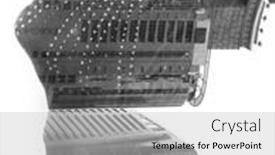  Presentation with illusion - Beautiful PPT layouts featuring black-and-white-portrait backdrop and a light gray colored foreground