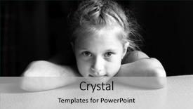  Presentation with black children - Slides consisting of black and white portrait background and a light gray colored foreground