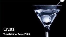  Presentation with vodka - Slides with black and white retro gin background and a black colored foreground