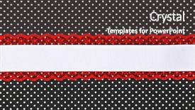  Presentation with black dot - Slide deck with black and white retro polka background and a dark gray colored foreground