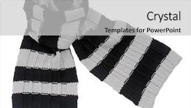  Presentation with stripe - Amazing presentation theme having black and white scarf backdrop and a light gray colored foreground