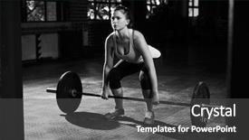  Presentation with lift - PPT theme enhanced with black and white shot background and a dark gray colored foreground