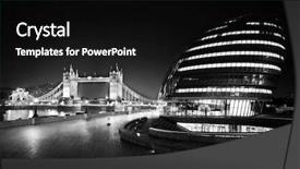  Presentation with tower - Amazing slides having black and white shot backdrop and a black colored foreground