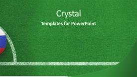  Presentation with russia - PPT layouts having black and white soccer corner background and a forest green colored foreground