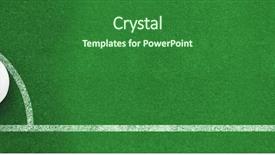  Presentation with art white gray grey - Slide set featuring black and white soccer corner background and a forest green colored foreground