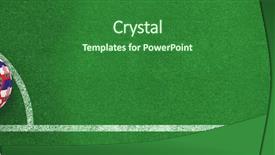  Presentation with whats next in red color on black board - Slide set with black and white soccer corner background and a forest green colored foreground