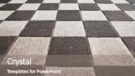  Presentation with art black and white marble - Cool new presentation theme with black and white tiled floor backdrop and a gray colored foreground