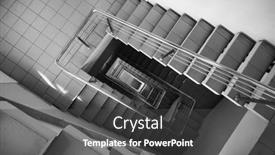 Presentation with stairway - Colorful PPT layouts enhanced with black-and-white-tiled-stairway backdrop and a dark gray colored foreground