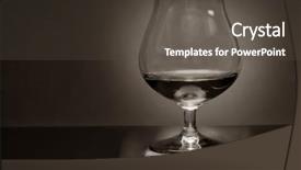  Presentation with brandy - Beautiful slides featuring black and white with sepia backdrop and a dark gray colored foreground