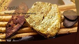  Presentation with gold food white - PPT theme with black-angus-24-carat-gold background and a yellow colored foreground