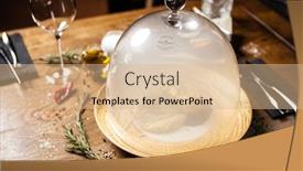  Presentation with red gold black - Slide set consisting of black-angus-tenderloin-steak-covered background and a coral colored foreground