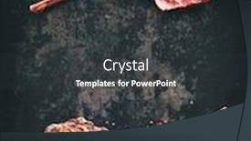  Presentation with steaks - Slide set consisting of black-angus-tomahawk-beef-steaks background and a dark gray colored foreground