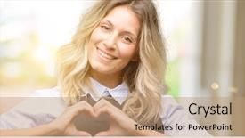  Presentation with nutrition for a healthy heart - Cool new theme with black apron happy showing love backdrop and a coral colored foreground