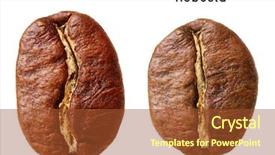  Presentation with coffee - PPT layouts consisting of black arabica robusta coffee bean background and a red colored foreground